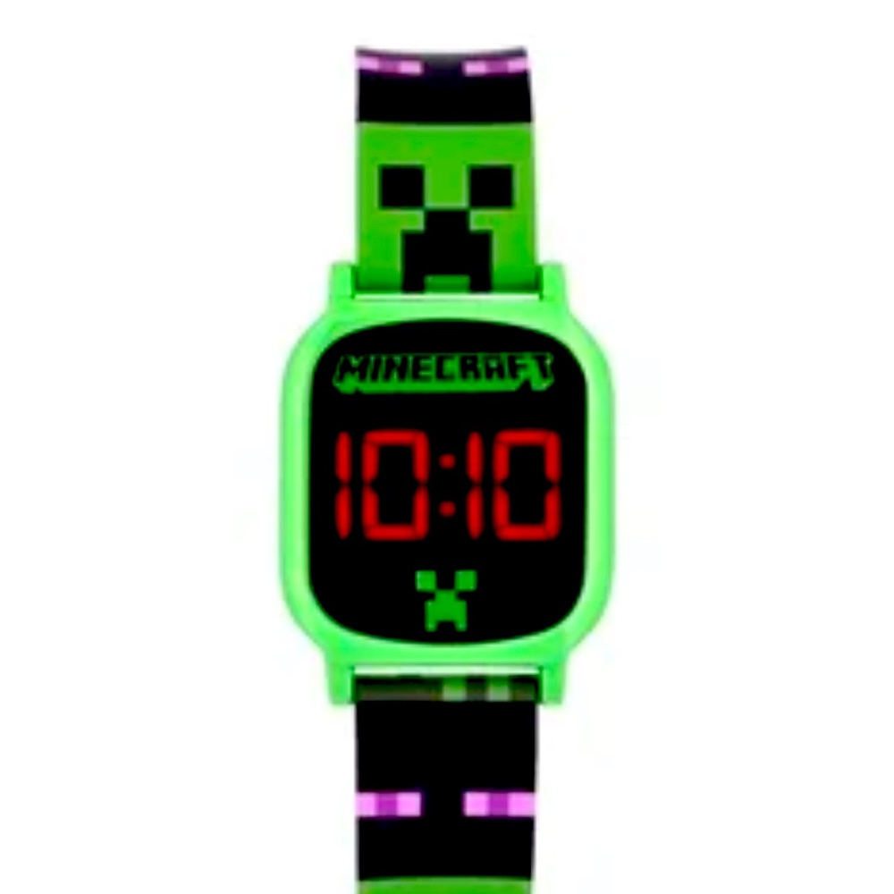 Minecraft Green Digital Watch